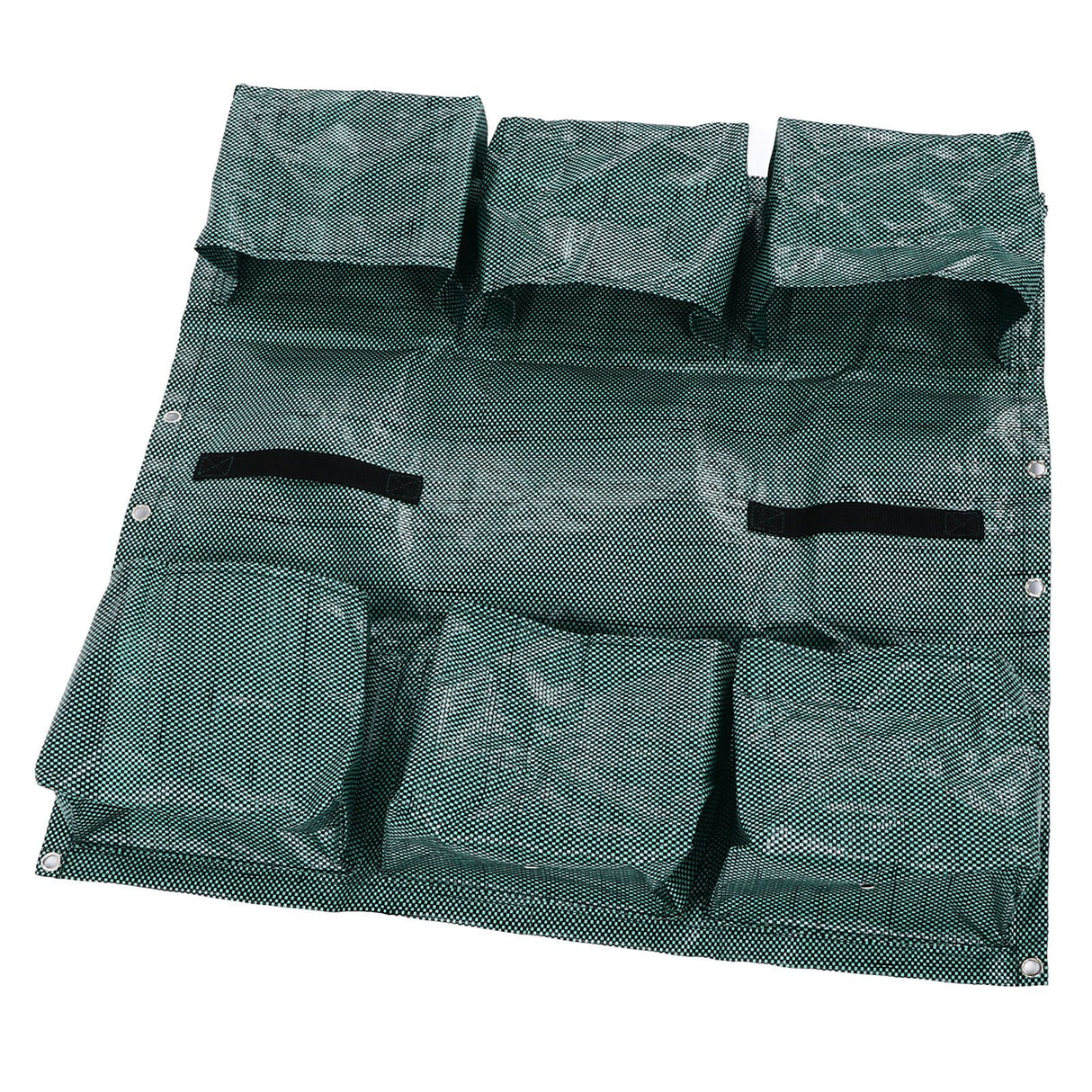 Hanging Garden Double Sided Planter Grow Bags Breathable with 6 Pockets for Garden Fence Home Balcony Decoration