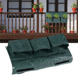 Hanging Garden Double Sided Planter Grow Bags Breathable with 6 Pockets for Garden Fence Home Balcony Decoration - Extra Image