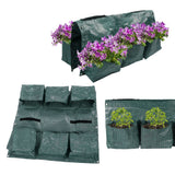 Hanging Garden Double Sided Planter Grow Bags Breathable with 6 Pockets for Garden Fence Home Balcony Decoration - Extra Image