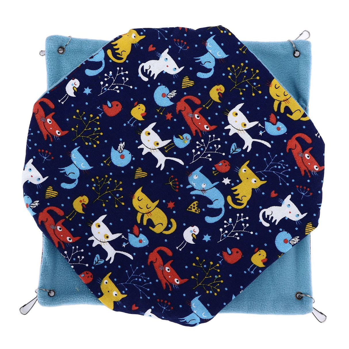 Pet Double Layer Warm Hammock Safe Warm Foldable Hanging Pet Sleeping Bag for Small Pets Hamster