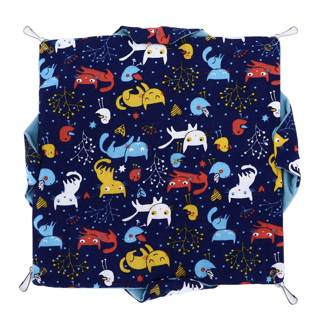 Pet Double Layer Warm Hammock Safe Warm Foldable Hanging Pet Sleeping Bag for Small Pets Hamster