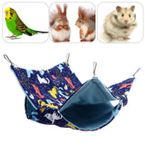 Pet Double Layer Warm Hammock Safe Warm Foldable Hanging Pet Sleeping Bag for Small Pets Hamster - Extra Image