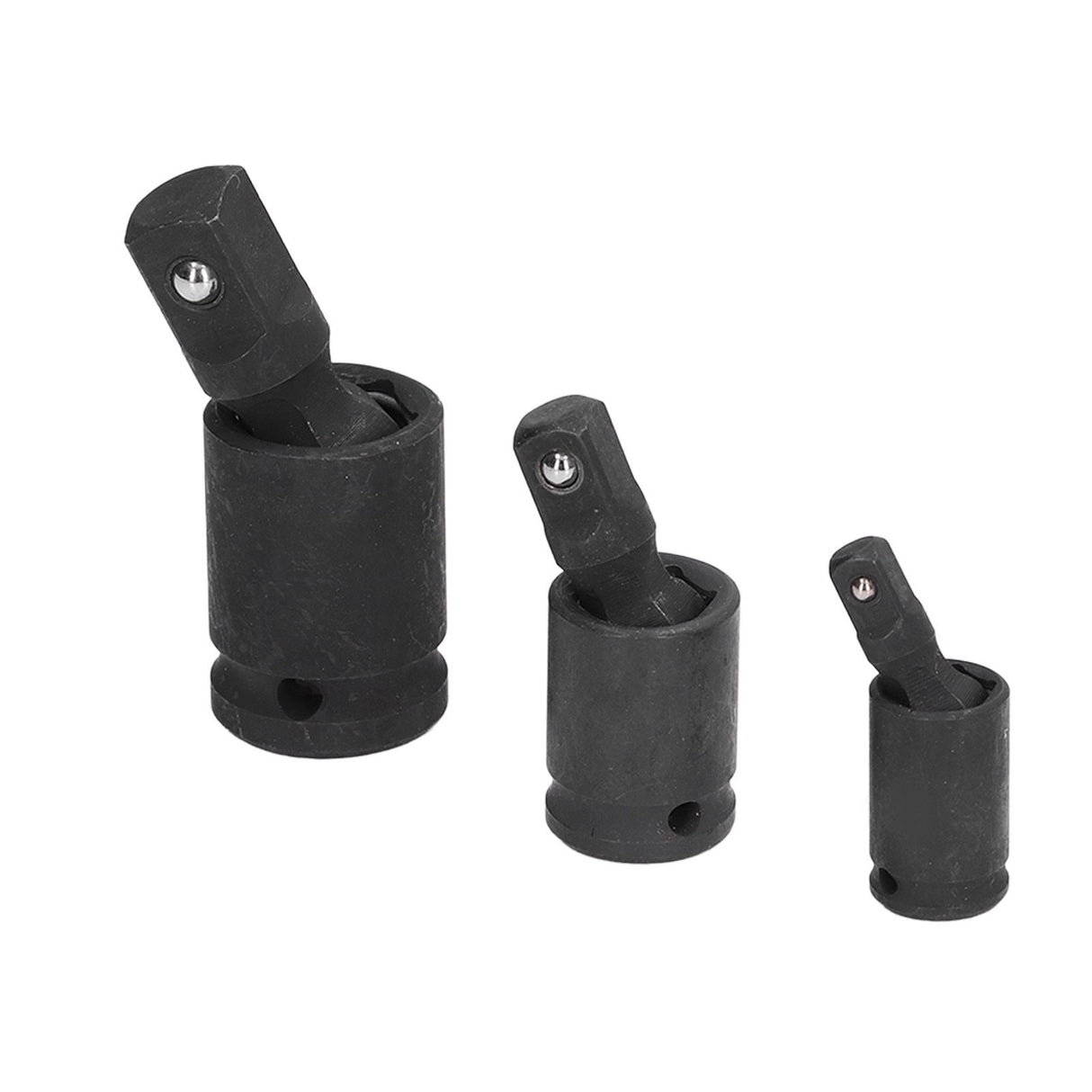 3PCS Universal Joint Socket Adapter 1/2 1/4 3/8 Drive Impact Adapter Socket Extension Adapter