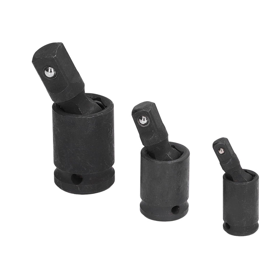 3PCS Universal Joint Socket Adapter 1/2 1/4 3/8 Drive Impact Adapter Socket Extension Adapter