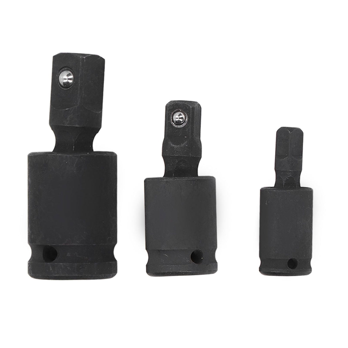 3PCS Universal Joint Socket Adapter 1/2 1/4 3/8 Drive Impact Adapter Socket Extension Adapter