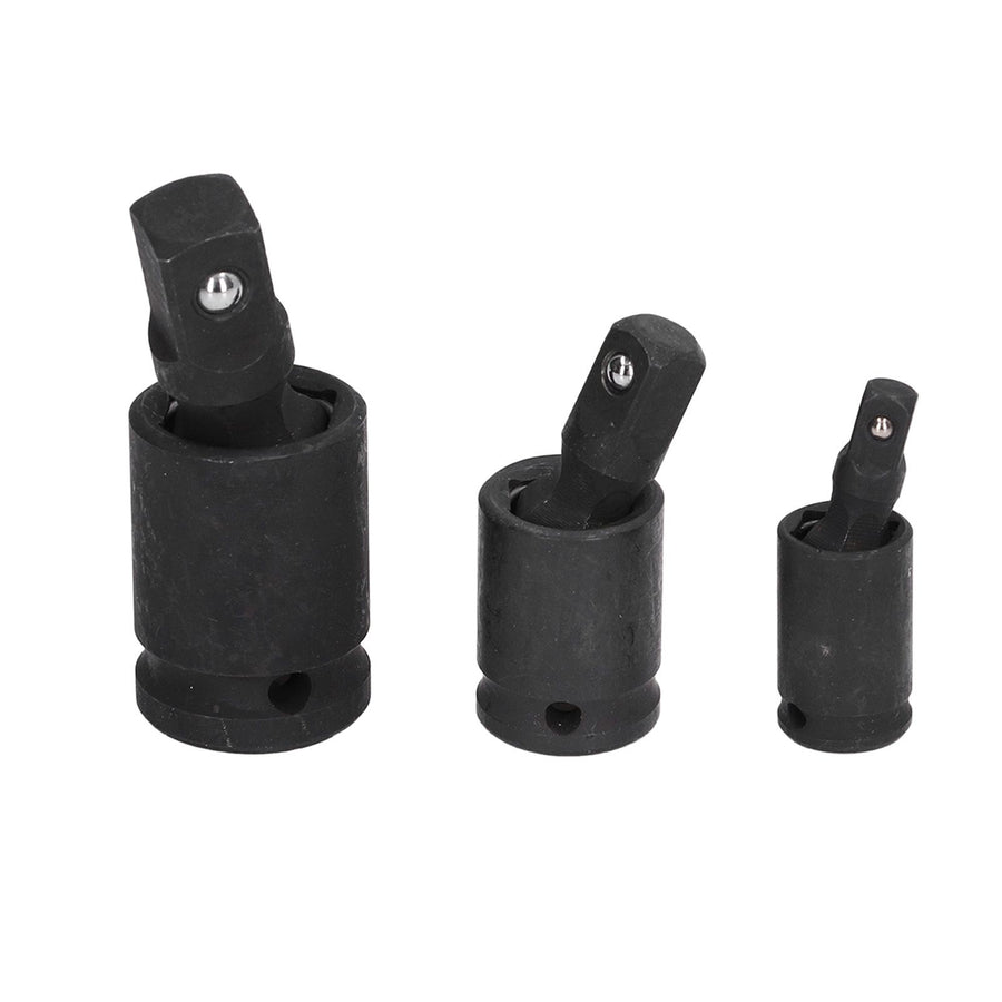 3PCS Universal Joint Socket Adapter 1/2 1/4 3/8 Drive Impact Adapter Socket Extension Adapter