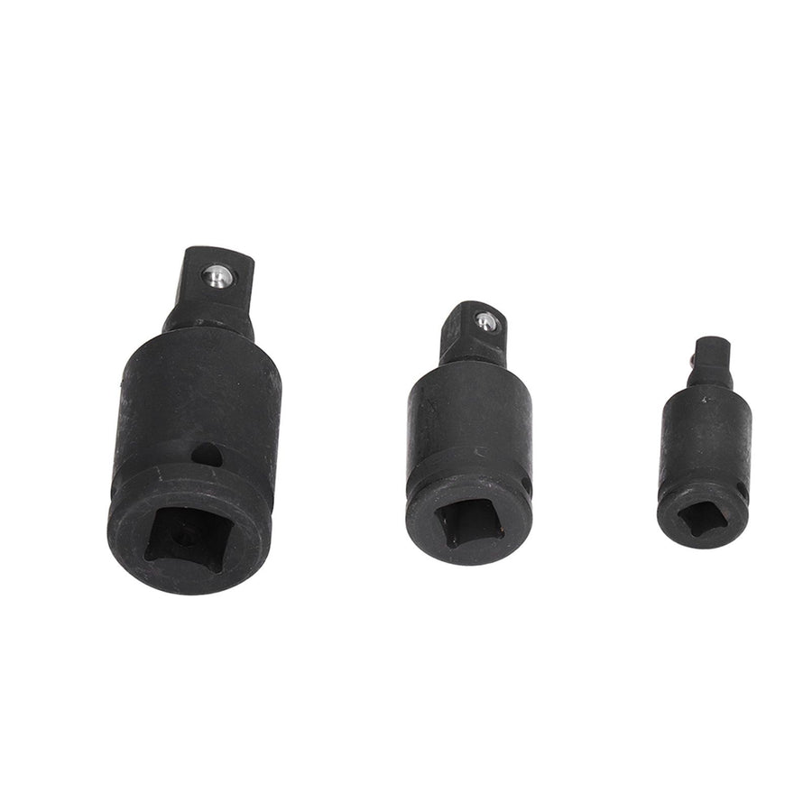 3PCS Universal Joint Socket Adapter 1/2 1/4 3/8 Drive Impact Adapter Socket Extension Adapter