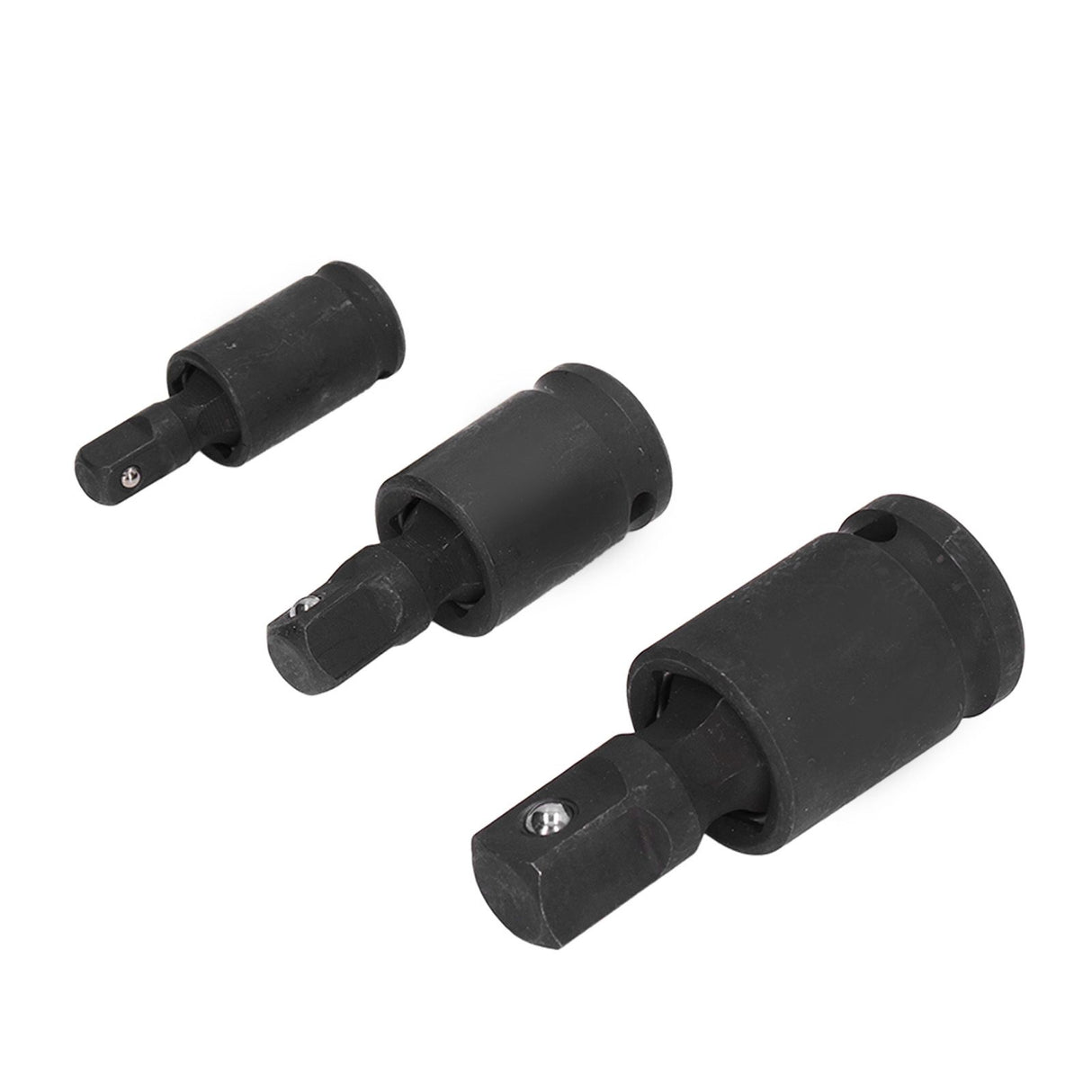 3PCS Universal Joint Socket Adapter 1/2 1/4 3/8 Drive Impact Adapter Socket Extension Adapter