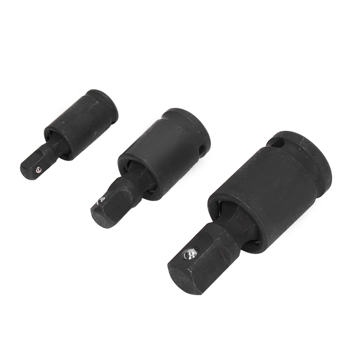 3PCS Universal Joint Socket Adapter 1/2 1/4 3/8 Drive Impact Adapter Socket Extension Adapter