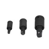 3PCS Universal Joint Socket Adapter 1/2 1/4 3/8 Drive Impact Adapter Socket Extension Adapter