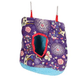 Warm Bird Hammock Plush Soft Foldable Round Bird Hanging Nest for Parrots Parakeet - Close-Up Angle