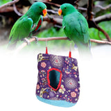 Warm Bird Hammock Plush Soft Foldable Round Bird Hanging Nest for Parrots Parakeet - Extra Image