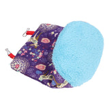 Warm Bird Hammock Plush Soft Foldable Round Bird Hanging Nest for Parrots Parakeet - Extra Image