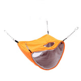 Bird Warm Nest Thermal Plush Cage Hanging Bed Hamster Double Layer Hammock for Winter Cold WeatherOrange