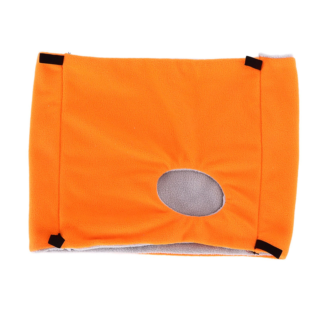 Bird Warm Nest Thermal Plush Cage Hanging Bed Hamster Double Layer Hammock for Winter Cold WeatherOrange