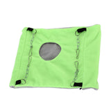 Bird Warm Nest Thermal Plush Cage Hanging Bed Hamster Double Layer Hammock for Winter Cold WeatherGreen