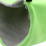 Bird Warm Nest Thermal Plush Cage Hanging Bed Hamster Double Layer Hammock for Winter Cold WeatherGreen