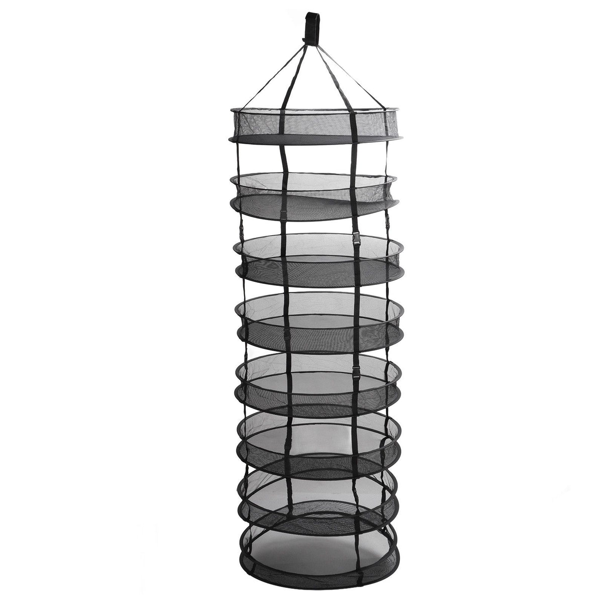 8 Layer Hanging Herb Buds Dry Net Detachable Collapsible Mesh Hydroponics Plant Drying Rack Net