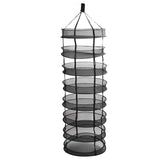 8 Layer Hanging Herb Buds Dry Net Detachable Collapsible Mesh Hydroponics Plant Drying Rack Net - Rear View