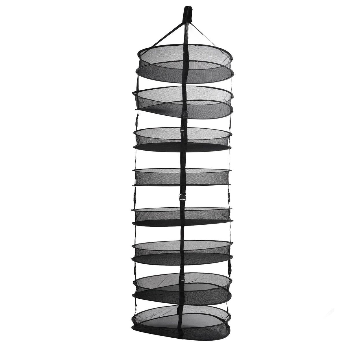 8 Layer Hanging Herb Buds Dry Net Detachable Collapsible Mesh Hydroponics Plant Drying Rack Net