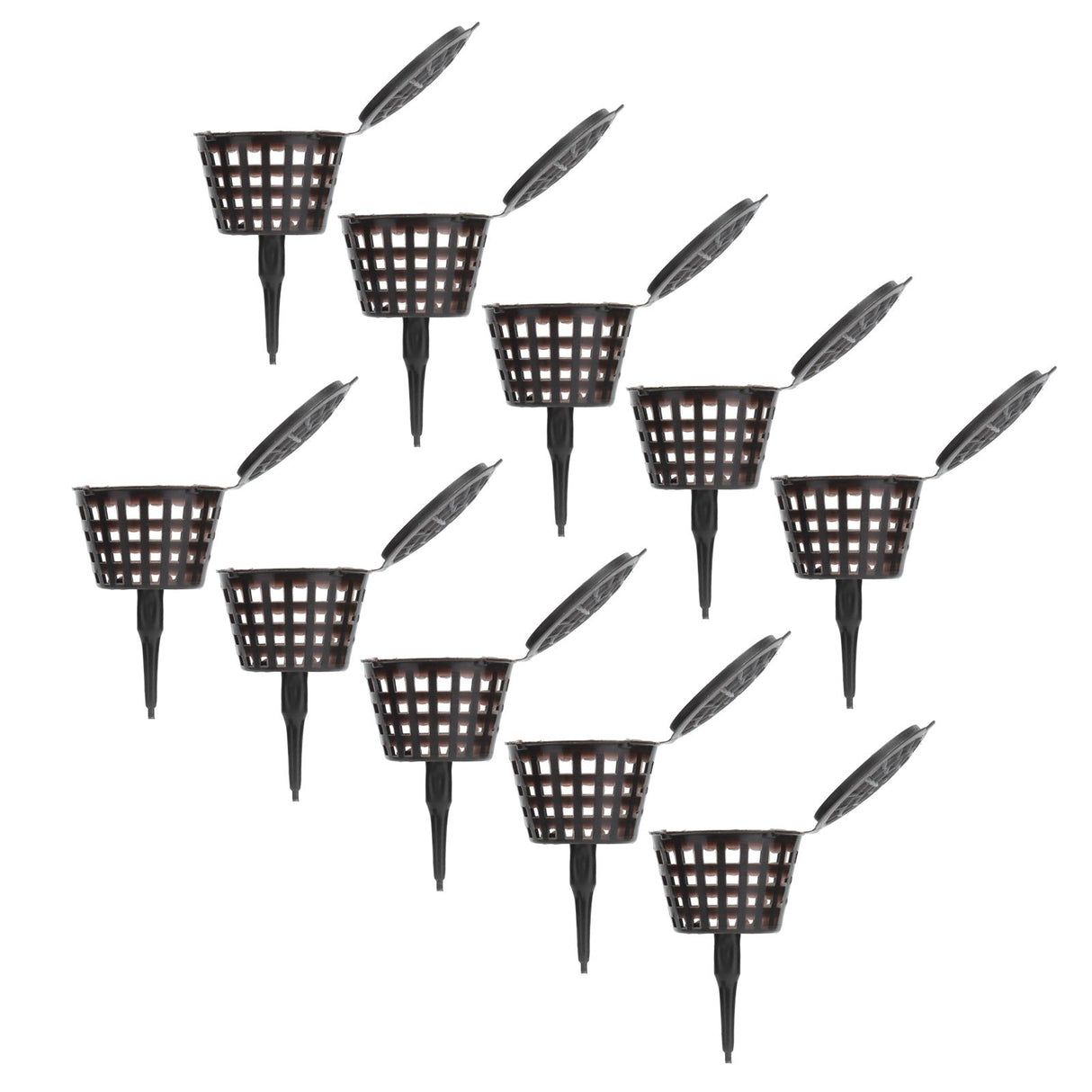 50Pcs Fertilizer Basket Plastic Sturdy Durable Planting Fertilization Box for Potted Plants Home Balconies Garden