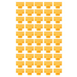 50pcs/set Shade Cloth Clips Rust Resistance Steel Wire Pressure Film Clip for Greenhouse - Top-Down View