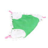Small Pet Cage Hammock Parrot Warm Hanging Hammock Bird Nest Hut Bed for Hamsters Sugar Gliders Golden HamsterL Green - Side View