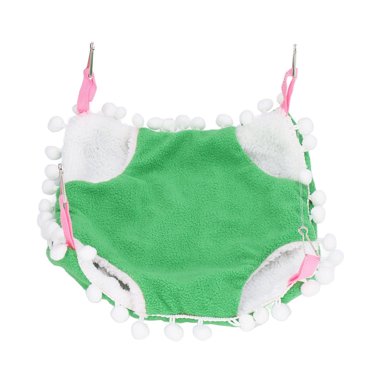 Small Pet Cage Hammock Parrot Warm Hanging Hammock Bird Nest Hut Bed for Hamsters Sugar Gliders Golden HamsterL Green