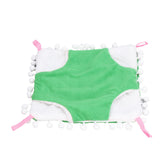 Small Pet Cage Hammock Parrot Warm Hanging Hammock Bird Nest Hut Bed for Hamsters Sugar Gliders Golden HamsterL Green