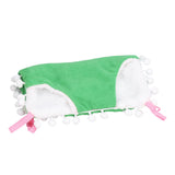 Small Pet Cage Hammock Parrot Warm Hanging Hammock Bird Nest Hut Bed for Hamsters Sugar Gliders Golden HamsterL Green
