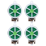 4pcs Plant Ties 50 Meters Green Twist Ties Wire with Built in Cutter for Garden Courtyard Indoor Plants Support Fixing