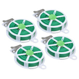4pcs Plant Ties 50 Meters Green Twist Ties Wire with Built in Cutter for Garden Courtyard Indoor Plants Support Fixing