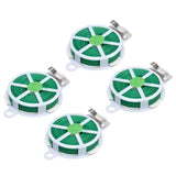 4pcs Plant Ties 50 Meters Green Twist Ties Wire with Built in Cutter for Garden Courtyard Indoor Plants Support Fixing