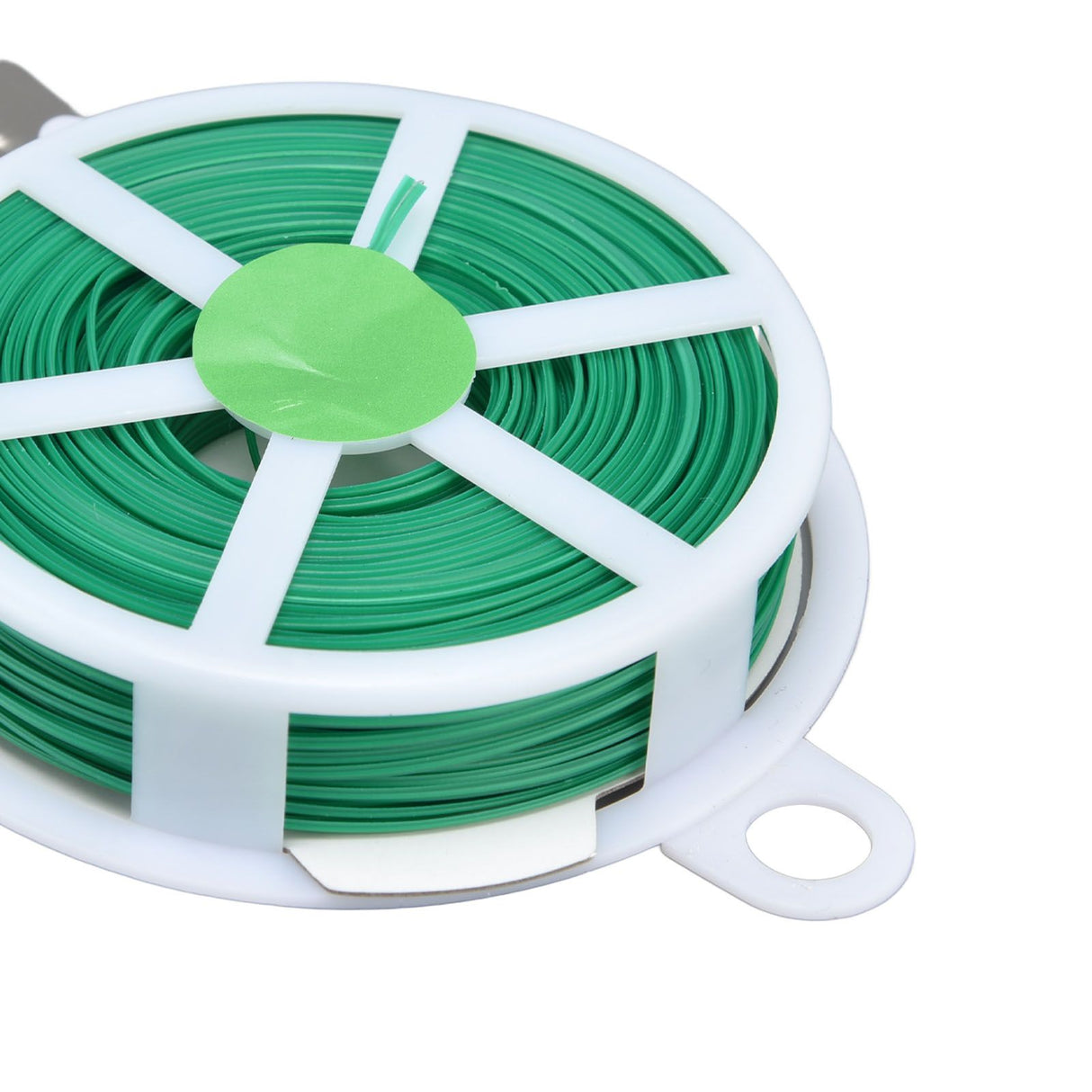 4pcs Plant Ties 50 Meters Green Twist Ties Wire with Built in Cutter for Garden Courtyard Indoor Plants Support Fixing