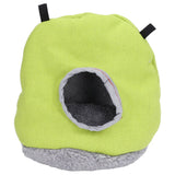 Warm Birdhouse Round Shape Soft Plush Save Space Easy Clean Safety Parrots HouseGreen