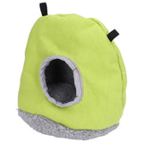Warm Birdhouse Round Shape Soft Plush Save Space Easy Clean Safety Parrots HouseGreen - 45-Degree Angle