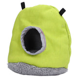 Warm Birdhouse Round Shape Soft Plush Save Space Easy Clean Safety Parrots HouseGreen - Low Angle
