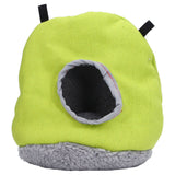 Warm Birdhouse Round Shape Soft Plush Save Space Easy Clean Safety Parrots HouseGreen