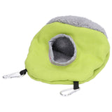 Warm Birdhouse Round Shape Soft Plush Save Space Easy Clean Safety Parrots HouseGreen - Extra Image