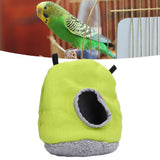Warm Birdhouse Round Shape Soft Plush Save Space Easy Clean Safety Parrots HouseGreen