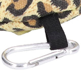 Warm Birdhouse Round Shape Soft Plush Save Space Easy Clean Safety Parrots HouseLeopard Print - Extra Image