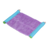 Bird Bed Chinchilla Honey Glider Flying Parrot Portable Soft Warm Hanging Hammock NestPurple