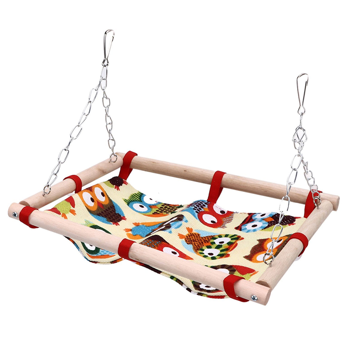Bird Game Bed Hook Design Save Space Foldable Portable Soft Comfortable Hangable Parakeet Hammock for Home Travelling