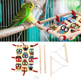 Bird Game Bed Hook Design Save Space Foldable Portable Soft Comfortable Hangable Parakeet Hammock for Home Travelling