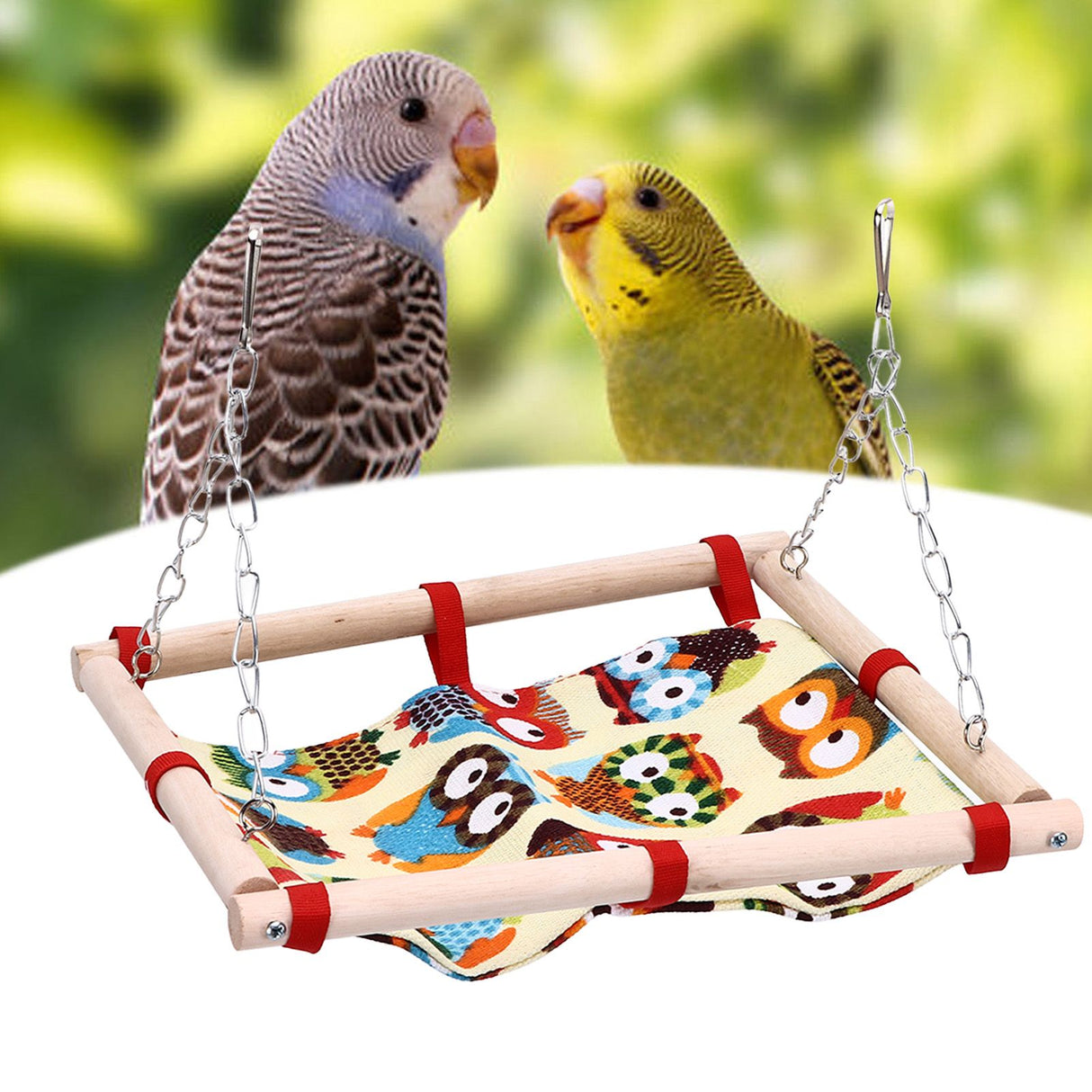 Bird Game Bed Hook Design Save Space Foldable Portable Soft Comfortable Hangable Parakeet Hammock for Home Travelling