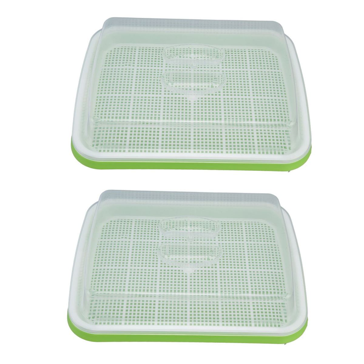 Sprouting Tray Transparent Lid Dense Small Holes Fine Workmanship Plastic Material Seed Sprouter