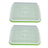 Sprouting Tray Transparent Lid Dense Small Holes Fine Workmanship Plastic Material Seed Sprouter