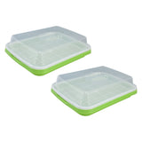 Sprouting Tray Transparent Lid Dense Small Holes Fine Workmanship Plastic Material Seed Sprouter