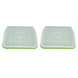 Sprouting Tray Transparent Lid Dense Small Holes Fine Workmanship Plastic Material Seed Sprouter