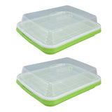 Sprouting Tray Transparent Lid Dense Small Holes Fine Workmanship Plastic Material Seed Sprouter